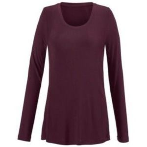 NWOTCAbi Chelsea Tee #3409 Sz XS Vino Burgundy